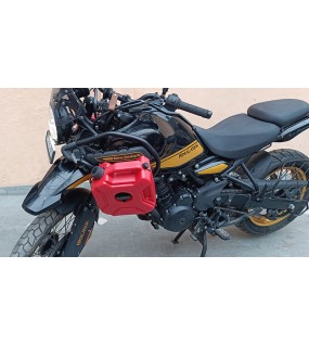 For Royal Enfield New Himalayan 450 RH-LH Red Jerry Can Pair with Mount