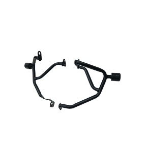 For Royal Enfield New Himalayan 450 Engine Guard with Sliders Black