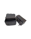 For Royal Enfield Super Meteor 650 Pannier Bags With Saddle Stay Black
