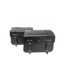 Fit For Royal Enfield Super Meteor 650 Pannier Bags With Saddle Stay Black