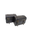 Fit For Royal Enfield Super Meteor 650 Pannier Bags With Saddle Stay Black