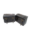Fit For Royal Enfield Super Meteor 650 Pannier Bags With Saddle Stay Black