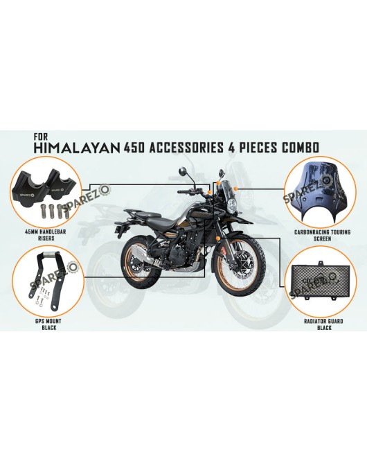 Fit For Royal Enfield Himalayan 450 4 Pcs Combo Pack