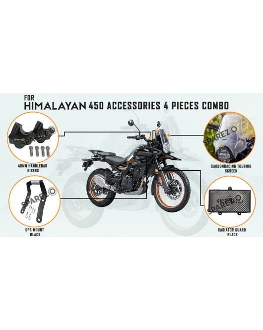 Fit For Royal Enfield New Himalayan 450 4 PCS Accessories Combo Pack