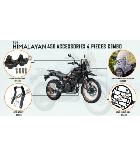 Fit For Royal Enfield New Himalayan 450 Accessories Combo Pack 4 Pcs