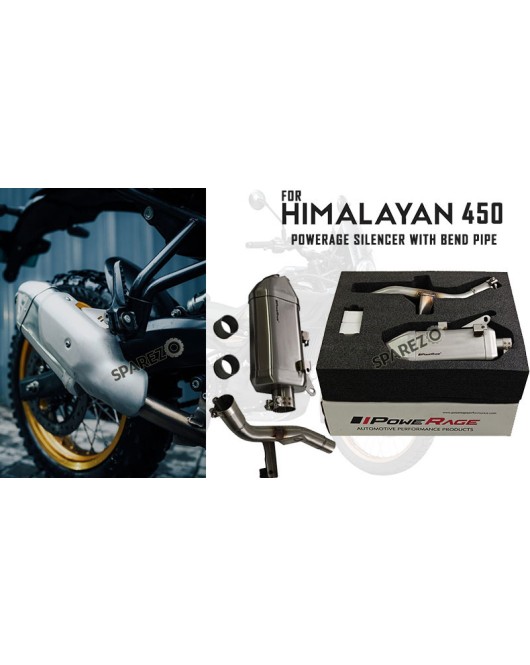 Fit For Royal Enfield New Himalayan 450 Powerage Silencer with Header Bend Pipe