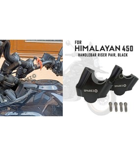 Fit For Royal Enfield New Himalayan 450 Handlebar Risers Pair Black