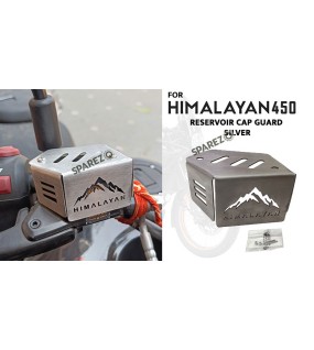 For Royal Enfield New Himalayan 450 Front Reservoir Cap Guard Silver