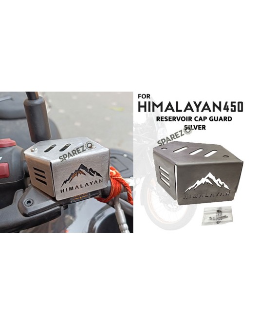 For Royal Enfield New Himalayan 450 Front Reservoir Cap Guard Silver