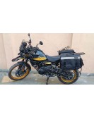 Fit For Royal Enfield New Himalayan 450 Canvas Pannier Black Bags with Mounting