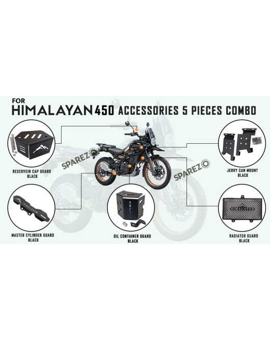 Royal Enfield 5 Pcs Accessories Combo Pack CP-1 Himalayan 450