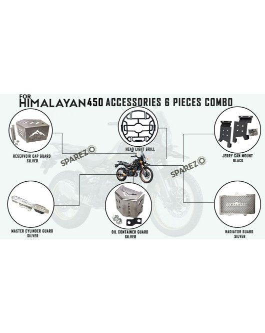 Royal Enfield 6 Pcs Accessories Combo Pack CP-1 Himalayan 450