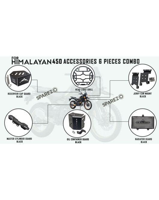 Royal Enfield 6 Pcs Accessories Combo Pack CP-2 Himalayan 450