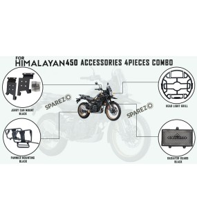 Royal Enfield 4 Pcs Accessories Combo Pack CP-1 Himalayan 450