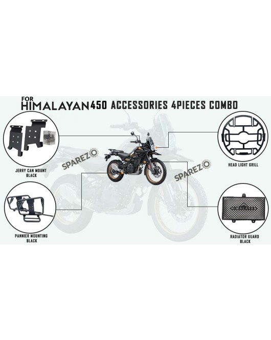Royal Enfield 4 Pcs Accessories Combo Pack CP-1 Himalayan 450