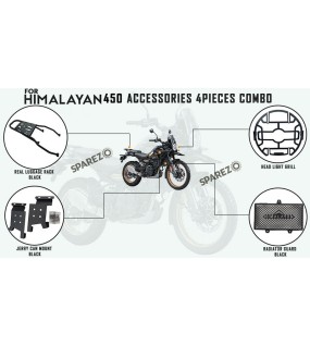 Royal Enfield 4 Pcs Accessories Combo Pack CP-2 Himalayan 450