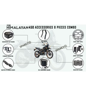 Fit For Royal Enfield New Himalayan 450 8 Pcs Accessories Combo Pack
