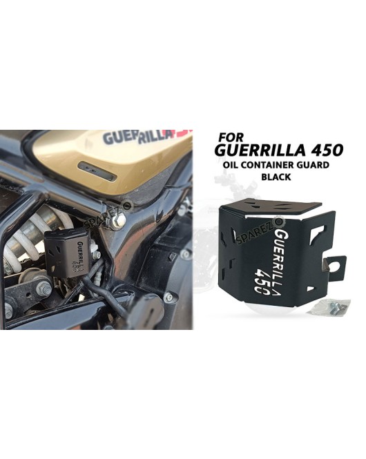 Fit For Royal Enfield Guerrilla 450 Stainless Steel Oil Container Guard Black
