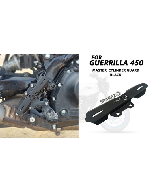 For Royal Enfield Guerrilla 450 Stainless Steel Master Cylinder Guard Black