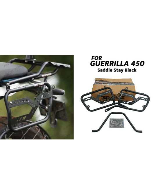 Fit For Royal Enfield Guerrilla 450 Pannier Mounting Rails Saddle Stays Black