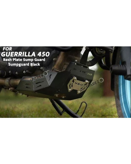 Fit For Royal Enfield Guerrilla 450 Bash Plate Sump Guard Sumpguard Black