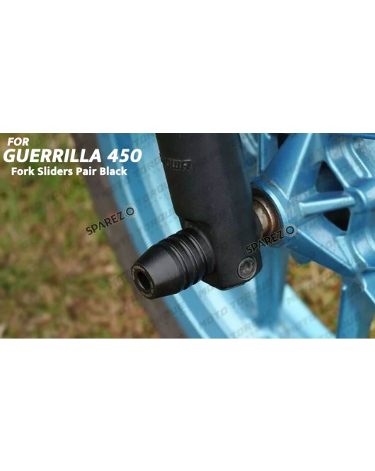 Fit For Royal Enfield Guerrilla 450 Fork Sliders Pair Black