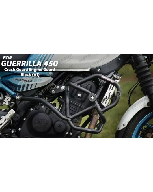 Fit For Royal Enfield Guerrilla 450 Engine Guard Crash Guard Black
