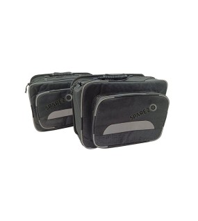 Fit For Royal Enfield New Himalayan 450 Canvas Pannier Bags With Mounting Black