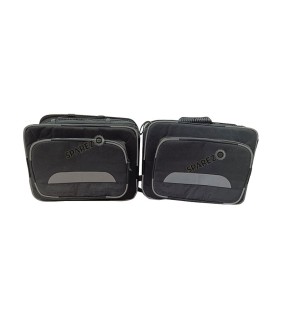 Fit For Royal Enfield New Himalayan 450 Canvas Pannier Bags With Mounting Black