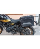 Fit For Royal Enfield New Himalayan 450 Canvas Pannier Bags With Mounting Black