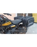 Fit For Royal Enfield New Himalayan 450 Canvas Pannier Bags With Mounting Black