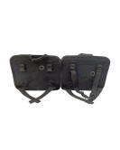 Fit For Royal Enfield Guerrilla 450 Canvas Pannier Bags With Mounting Black