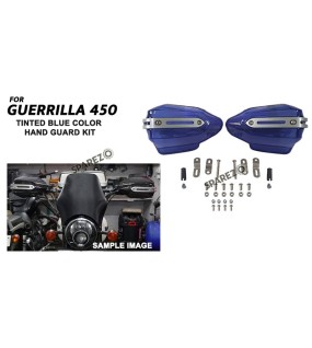 Fit For Royal Enfield Guerrilla 450 Tinted Blue Color Hand Guard Kit