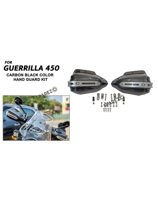 Fit For Royal Enfield Guerrilla 450 Hand Guard Kit Carbon Black Color