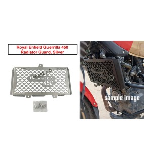 Fit For Royal Enfield Guerrilla 450 Stainless Steel Radiator Guard Silver