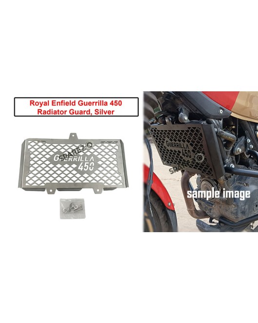 Fit For Royal Enfield Guerrilla 450 Stainless Steel Radiator Guard Silver