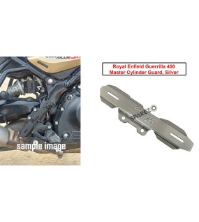 For Royal Enfield Guerrilla 450 Stainless Steel Master Cylinder Guard Silver