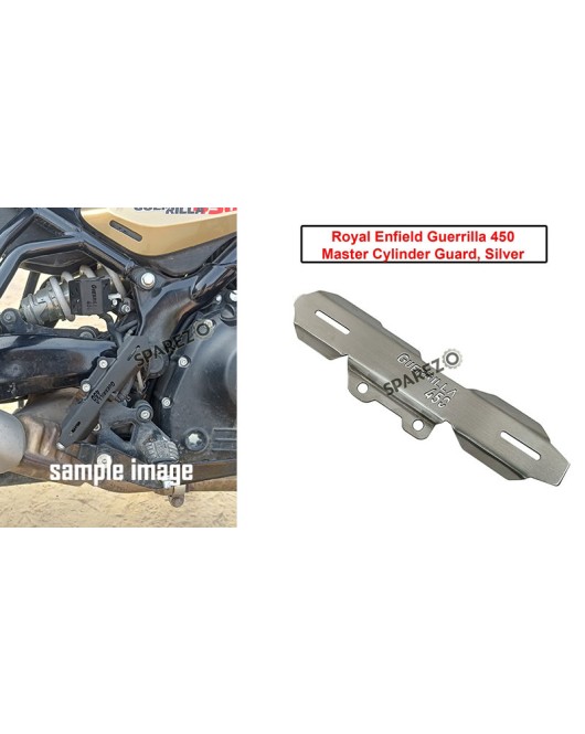 For Royal Enfield Guerrilla 450 Stainless Steel Master Cylinder Guard Silver