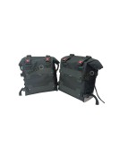 Fit For Royal Enfield New Himalayan 450 Black Canvas Pannier Bags With Mounting