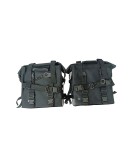 Fit For Royal Enfield New Himalayan 450 Black Canvas Pannier Bags With Mounting