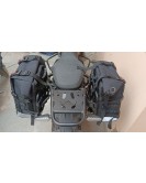 Fit For Royal Enfield New Himalayan 450 Black Canvas Pannier Bags With Mounting