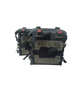 Fit For Royal Enfield New Himalayan 450 Canvas Black Pannier Bags