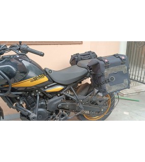 Fit For Royal Enfield New Himalayan 450 Canvas Black Pannier Bags With Mounting
