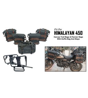 For Royal Enfield Himalayan 450 Trail Pannier Bags and Duffle Bag with Stays D2