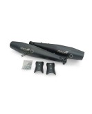 For Royal Enfield GT and Interceptor 650 Silver Stallion Exhaust Silencer Black