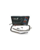 For Royal Enfield GT and Interceptor 650 Silver Stallion Bend Header Pipe Polished