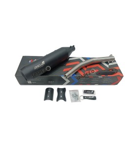 Fit For Royal Enfield Bear 650 Stainless Steel Exhaust Silencer Black    