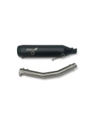 Fit For Royal Enfield Bear 650 Stainless Steel Exhaust Silencer Black    