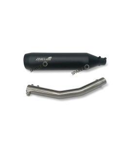 Fit For Royal Enfield Bear 650 Stainless Steel Exhaust Silencer Black    