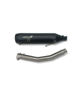 Fit For Royal Enfield Bear 650 Stainless Steel Exhaust Silencer Black    